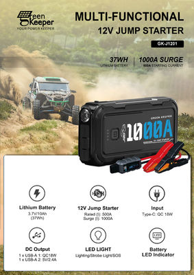 12V 24V 1000A 4000A Стрелка с PD 65W DC выходной воздушный компрессор Общий выход 12W