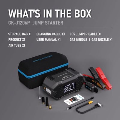 Выход зарядки USB-A 12В Персонализированный автоскочный стартер с воздушным компрессором