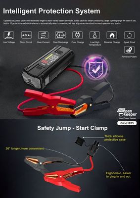 Автомобильный аккумулятор Jump Starter UltraSafe Super Capacitor 3000A Power Bank для транспортных средств грузовик