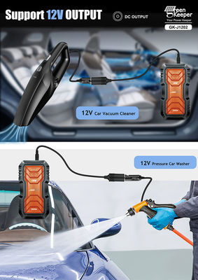 QC 18W Ввод GreenKeeper Ультрабезопасный суперконденсатор 2000A Аккумуляторный стартер с светодиодным освещением