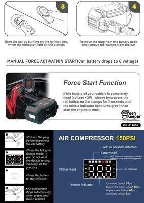 20000mAh Type C Port Car Jumper Battery Pack Электростанция для всех ваших экстренных нужд