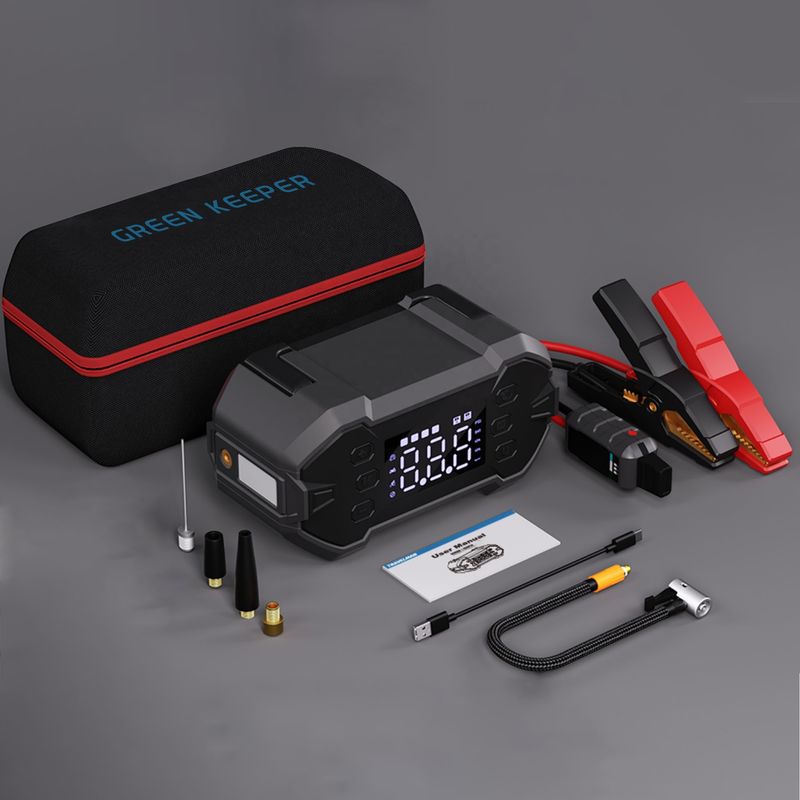 QC 18W Type-C Input Portable Rechargeable Jump Starter с встроенным ускорителем батареи